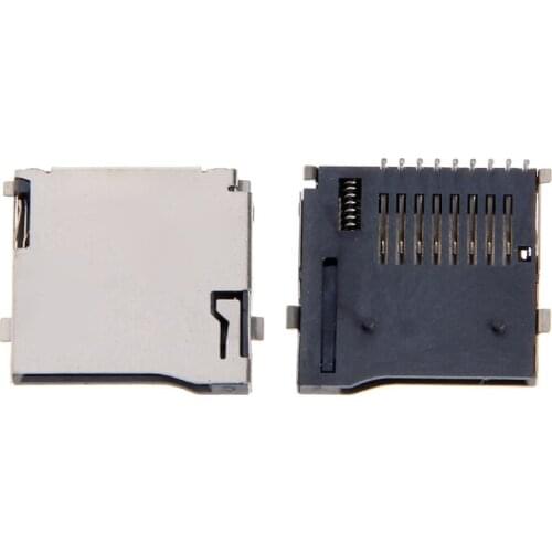 28EB 10PCS Push-Push Type TF Card Socket Adapter Automatic PCB Connector