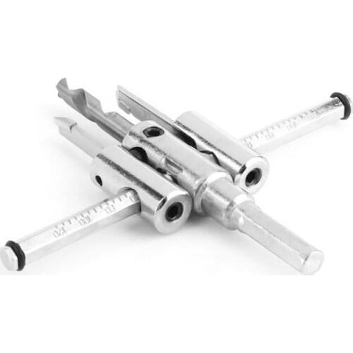 30-120mm Circle Hole Drill Bit Alloy Steel Adjustable Silver Circle Hole Saw Drill Bit Set DIY Woodworking Tool