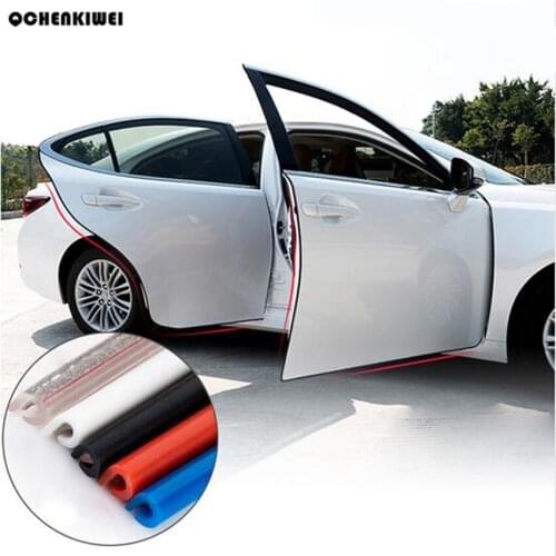 5M/Lot Open The Door Car Anti Collision d Avoidance Stick Rubber Strip Decoration Stickers Car Accessorie