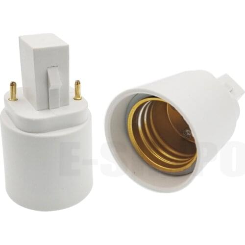 2Pin G24 to E27 Lamp holder Adapter G24d to E26 LED Light base converter,Allow you install E27 Standard lamp into g24d socket