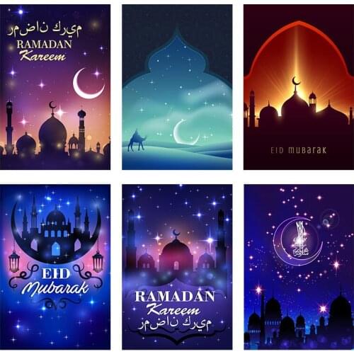 5D DIY Diamond Painting Islamic Arabic Religion Moon Cross stitch Diamond Embroidery Mosaic Art Picture Rhinestones Home Decor