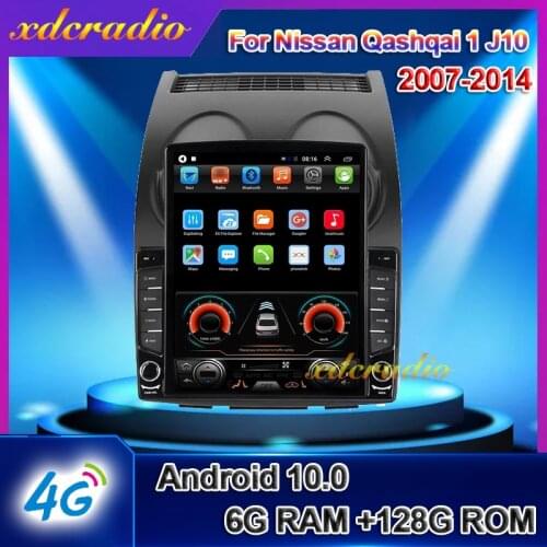 Xdcradio 10.4" Tesla Style Vertical Screen Android 10.0 For Nissan Qashqai 1 J10 Car Radio DVD Multimedia Player GPS Navigation