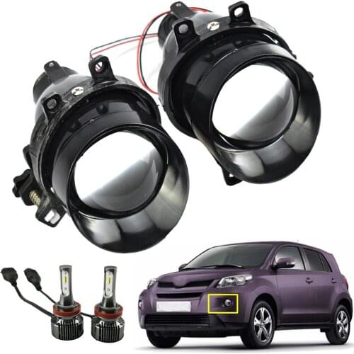 1pair Bixenon Projector Lens Fog Lamp Driving Light LED Bulb H11 For Toyota AVENSIS AURIS RAV 4 III CAMRY Corolla PRIUS YARIS