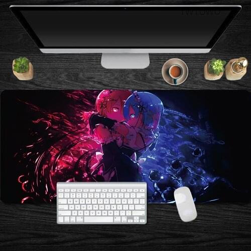 Sexy Large Rubber No-slip Mouse Mat Anime Gaming Mouse Pad Lockedge Mouse Mat Keyboard Pad Desk Table Mat Gamer Mousepad for LOL