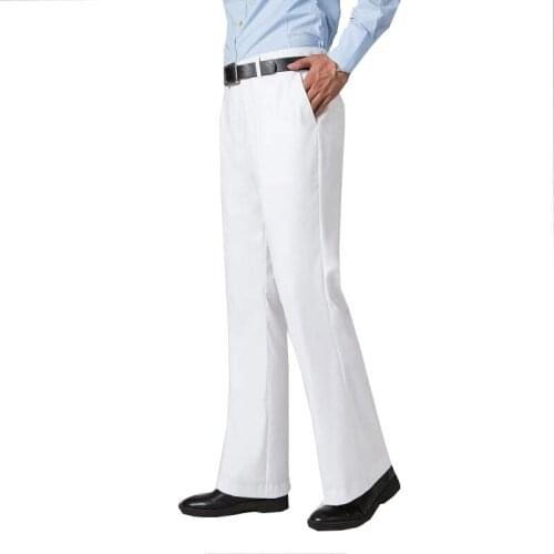 Mens Flared Pants Male Summer Straight Suit Pants British leisure Free Hot Feet Trousers Formal Pants For Men