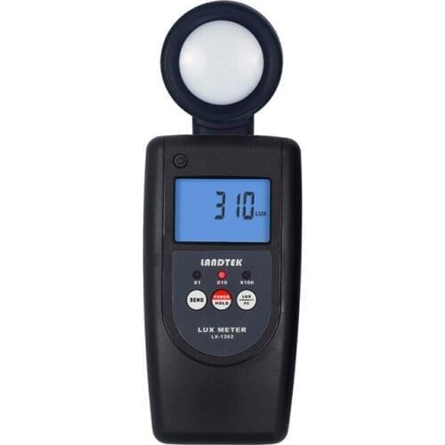 Digital LX-1262V Lux Meter Luminometer 200,000Lux LCD Display Accuracy ±(5%n+5d) Lux Light Meter