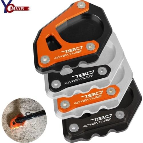 For 790 ADVENTURE 790 Adventure R/S 2019-2020 Motorcycle Aluminum Kickstand Side Stand Plate Pad Support Enlarge Extension