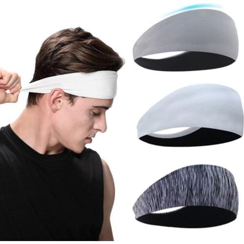 Breathable Sports Headband Mens Running Headband Antiperspirant Sport Head Bands For Women Elasticity Yoga Fitness Headband