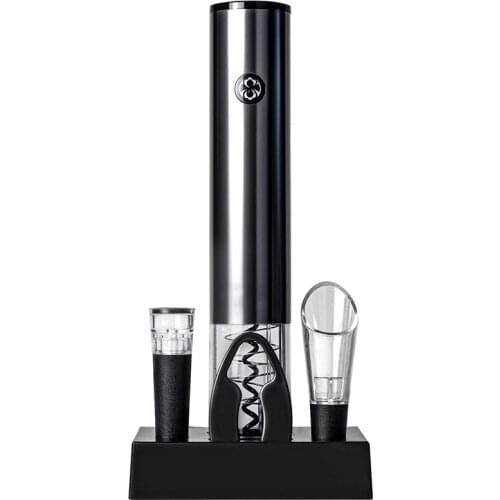 Electric Wine Opener Set Rechargeable Batteries and USB Charging Cable Electric Corkscrew Opener with Foil Cutter