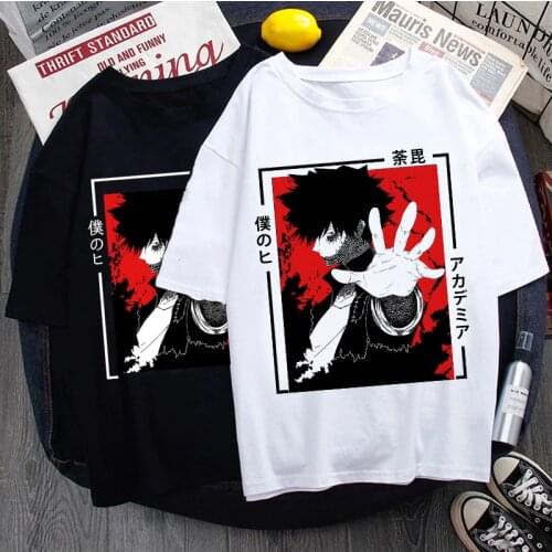 New Japanese Anime My Hero Academia T Shirt Men Boku No Hero Academia Tshirt Kawaii Dabi T-shirt Graphic Tops Tees Male Unisex