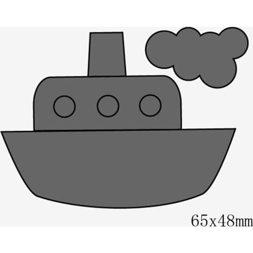 Hot Sale Cartoon Boat Carbon Cutting Die Stamp Scrapbooking Household products Embossing Stencial Home Decoration
