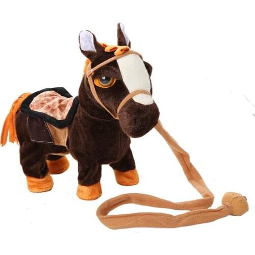 1PC Electric Walking Unicorn Plush Toy Stuffed Animal Toy Electronic Music Unicorn Toy for Children Christmas Gifts 35cm Xmas