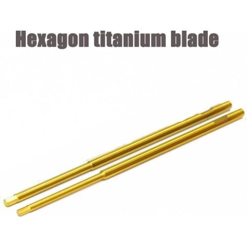 M./-1.5mm 2mm DIY tool accessories / high quality titanium plated 1.5mm 2.0mm hexagonal titanium blade
