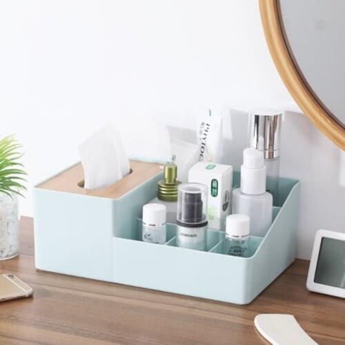 Multi-Function Home Desktop Tissue Box Living Room Bamboo Wood Lid Paper Holder Box Home Storage box