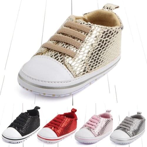 Spring and autumn new shiny soft-soled toddler shoes adjustable baby boy shoes