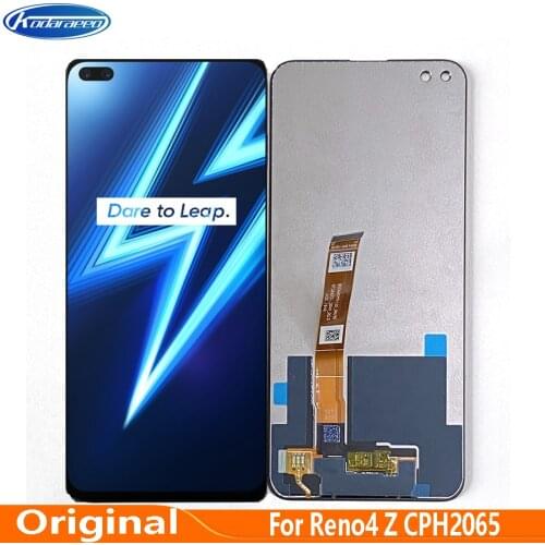 ORIGINAL LCD Replace 6.6" For OPPO Reno4 Z 5G CPH2065 Reno 4Z Display Touch Digitizer Screen Assembly With Frame
