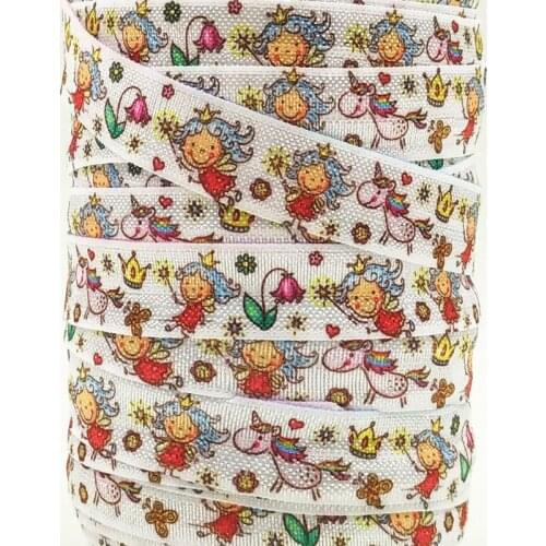 Q&N ribbon wholesale/OEM 5/8inch 16mm 160520049 child new design printed folded over elastic FOE 50yds/roll free shipping