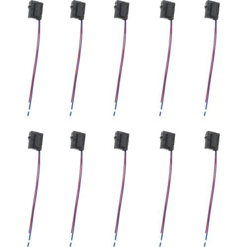 Qty10 Left 3BD998785 Top Drive Link Car Door Lock Micro Switch Wire Pipe Plug For VW Passt B5 Bora Polo Golf MK4 A6 3BD 998 785