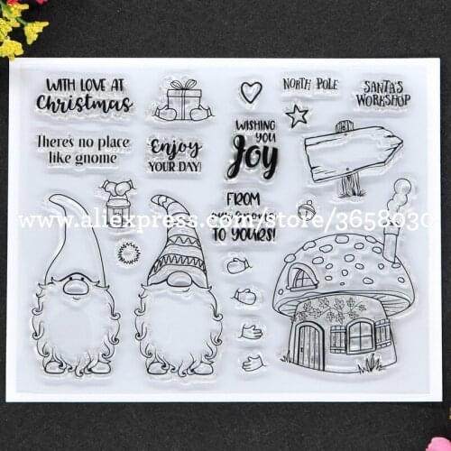 Christmas WISHING YOU JOY SANTA Scrapbook DIY photo cards rubber stamp clear stamp transparent stamp 12.5x15.5cm 8101660