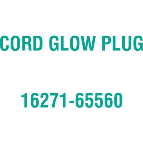 For Kubota 16271-65560 CORD GLOW PLUG