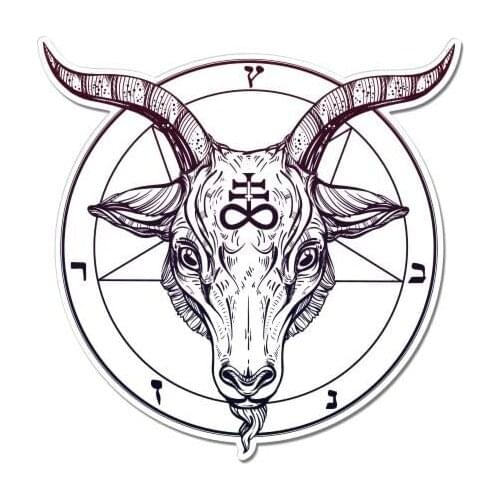 Goat Occult Baphomet - Vinyl Sticker Waterproof Decal