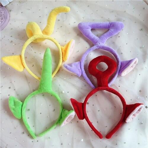 1PC Teletubbies Headband Anime Cartoon Hairband Cute Three-dimensional Hairpin Woman Face Makeup Hairband Hair Accessories