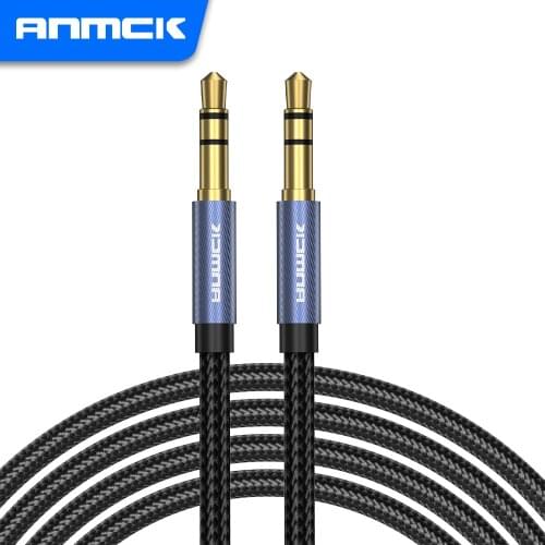 Anmck Aux Cable Jack 3.5mm Audio Cable Male TO Male Speaker Line Video Cable For Headphones Car TV Box MP4 Player AUX Cord