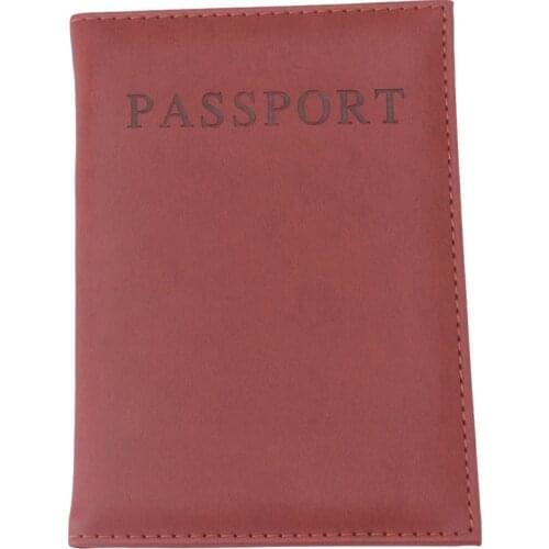 Fashion Faux Leather Travel Passport Holder Cover ID Card Bag Passport Wallet Protective Sleeve Storage Bags