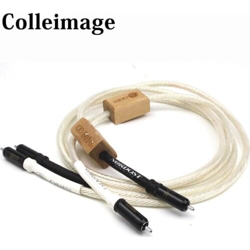 Colleimage Hifi Nordost Odin Reference Interconnect RCA Amplifier CD DVD player Audio cable with WBT RCA plug Connector