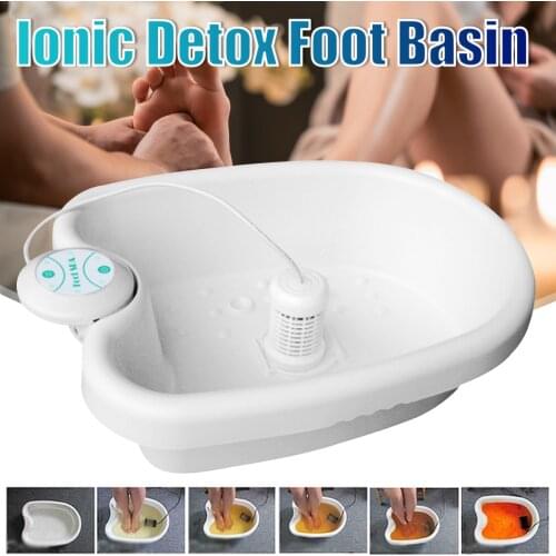 Home Mini Detox Foot Spa Machine Cell Ionic Cleanse device Ionic Detox Foot Spa Aqua Foot Bath Massage Detox Foot Bath Basin