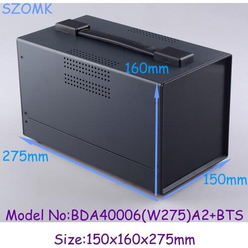 1pcs)150x160x275mm szomk new electronic project box pcb holder electrical box metal enclosure switch box iron electronics box