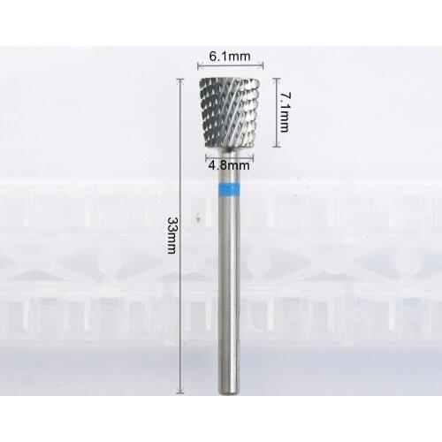 Easy Nail New Nail Drill Bits 3/32" Tornado Carbide Bit Milling Cutters For Manicure Pedicure Nails Accessories Tools