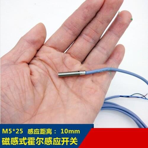 M5 magnetic induction Hall proximity switch NPN/PNP normally open 12V24V magnet induction 10mm DC10-30V