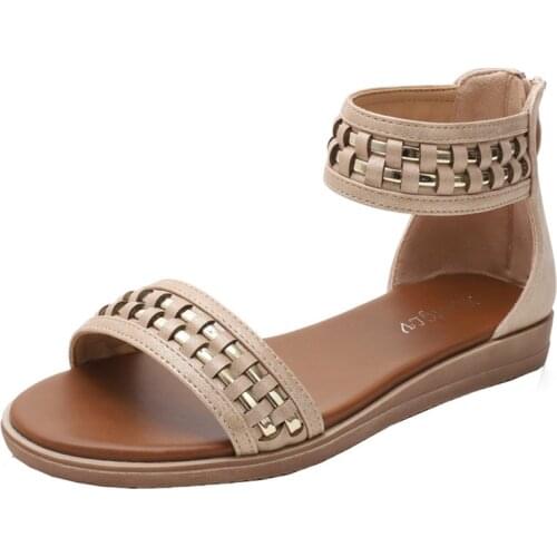 Kalsooni 2021 NEW Women Flat Sandals Comfortable Beach Shoes