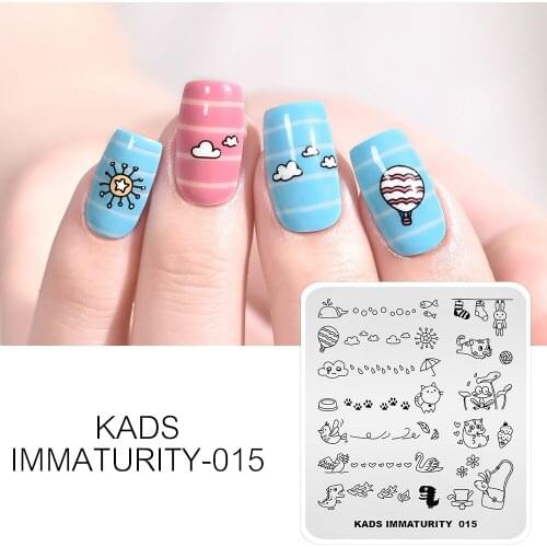 IMMATURITY Design Nail Stamping Plates stamping nail art plate Template Professional Template for Nail Stamp Manicure Tools
