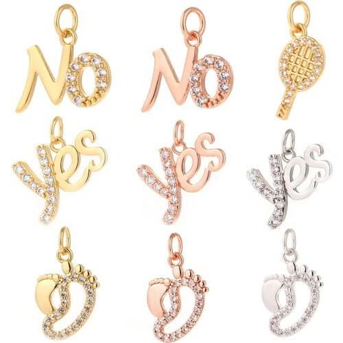 Alphabet Pendant Charms for Jewelry Making Bulk Letter Designer Jewelry Charms for Diy Earrings Necklace Bracelet Copper