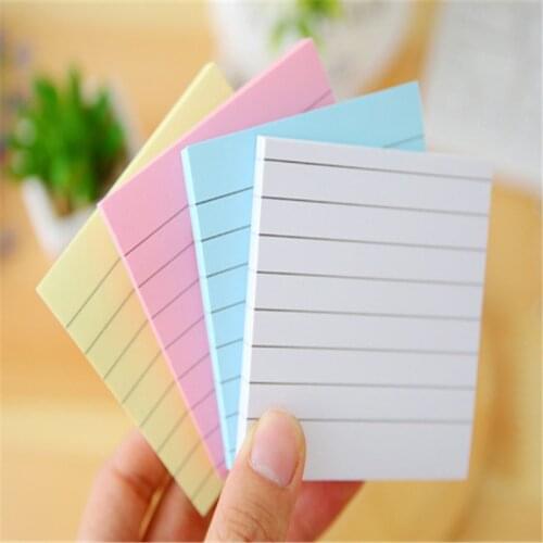 Horizontal line paper Self Adhesive Memo Pad Memo Sticker Family and Sticky Notes it Marker Student School office Supplies