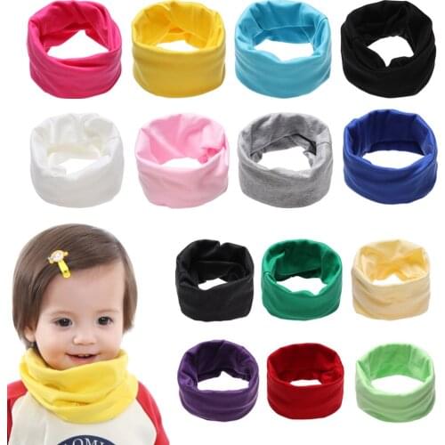 New Fashion Candy Color Baby Scarf Shawl Autumn Spring Children Cotton Scarf Neckerchief Snood Collar O Ring Boy Girl Scarf
