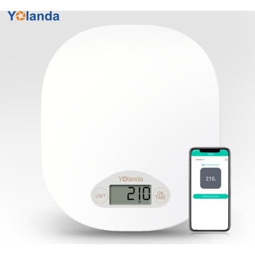 Yolanda CK10B Smart Kitchen Scale Bluetooth Food Weight Scale Diet Tracking Food Weighing Nutrition Analyzing for Baking Cooking