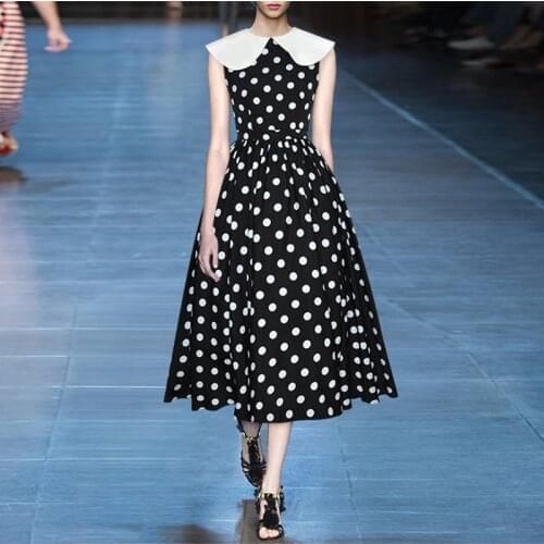 VERDEJULIAY Summer Polka Dot Dresses