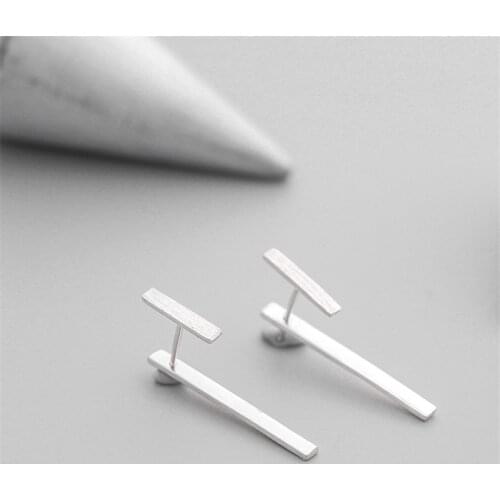 100% 925 Sterling Silver Stud Earrings For Women Wedding Gift Fashion sterling-silver-jewelry brinco brincos bijoux eh875