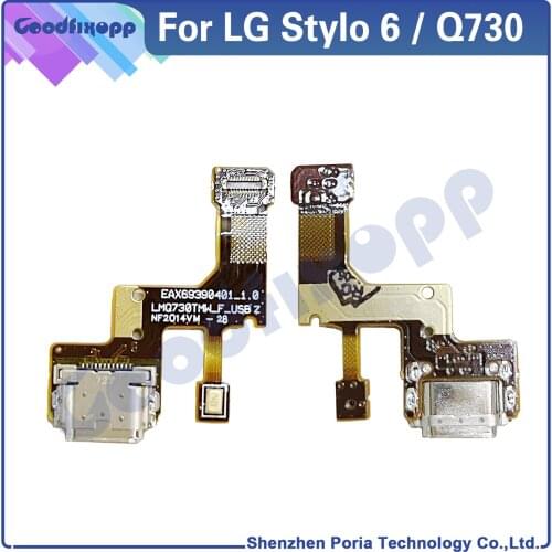 100% Test AAA For LG Stylo 6 Q730 Charging Port Dock Connector Flex Cable For LG Stylo6 LMQ730TM LM-Q730TM USB Charger Cable