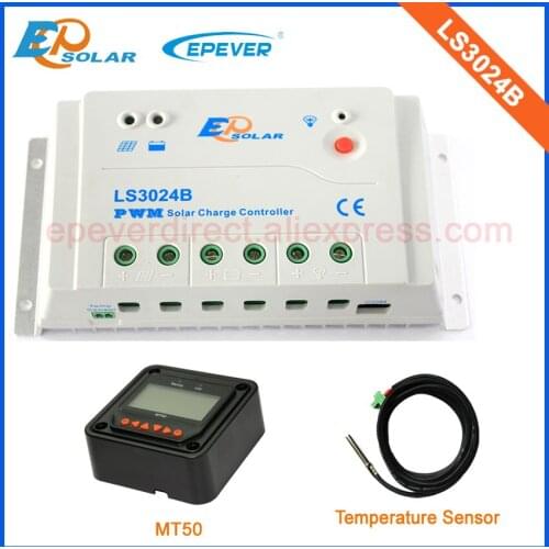 12V PWM EPEVER LandStar series New controller LS3024B 30A temperature sensor and MT50 Meter Solar power bank regulator