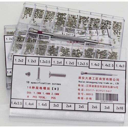 500 Pieces Small Dice Cubes + Screwdriver Electronic Watch Glasses