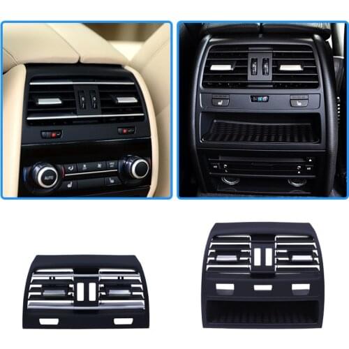 Car Instrument panel air outlet vent frame For BMW F01 730 740 750i 760 F02 Rear air conditioning vent grille panel Air nozzle