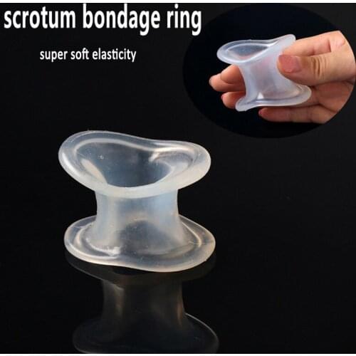 Scrotum Bondage Sleeve Penis Lock Delay Cock Ring Erotic Sex Toys For Men Testicles Cbt BDSM Ball Dick Ring Adult Games Cockring