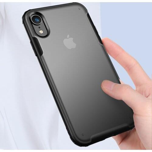Phone Case for iPhone XR Case Cover Soft TPU Silicone Frame Matte Shockproof Transparent Hard Case for iPhone XR Bumper