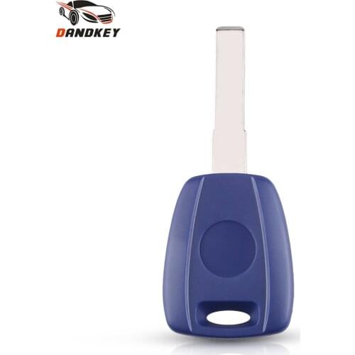 Dandkey Replacement Tranponder for Car Key Shell Replacement SIP22 Blank Shell Fit For Fiat 500 Ducato Uncut Blade
