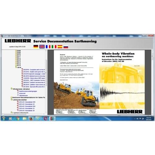 Liebherr Lidos 2021 Repair Offline (French Spain Italian Russian Germany English Language)+HDD