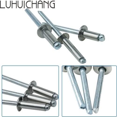 Luhuichang M4 Stainless Steel Mushroom Screw Pulling Rivets Break Mandrel Blind Nail Pop Rivet self-plugging rivet Furniture